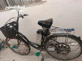  2 بيع بسكليت ياباني محوله كهربائيه متور 1500 بطارية 48 فولت استعمال بسيط جدا اخت الجديدة