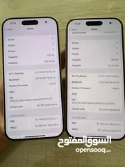  9 iPhone 16 pro.  128GB.  Battery 100%