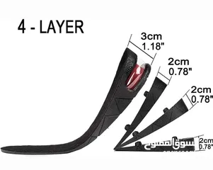  1 زيادة الطول 9 سم // نعل داخلي لزيادة الارتفاع، ضبان داخل الحذاء // مجموعة رفع حذاء كعب