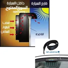  2 شفاط و مروحه تبريد سياره على الطاقه الشمسيه شفاط الدخان و تبريد وسحب الهواء الساخن  من داخل السياره