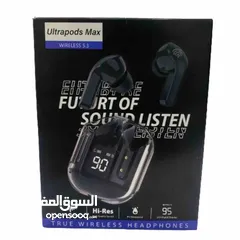  2 سماعة ultrapods max مقاومة للماء بسعر 15 الف مع توصيل للجميع محافظات مجانا