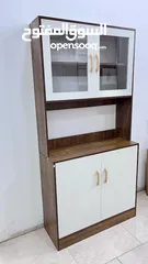  2 لو مطبخك دايمًا مليان أغراض ومحتارة وين ترتّبيهم  إلك الحل مع بوفيه المطبخ العصري والأنيق تصميم خشبي