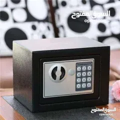  5 قاصة حديد صندوق صغير.  الحجم خزنة حجم صغير قاصات منزليه أو المكتب خزنات عرض 23 سم