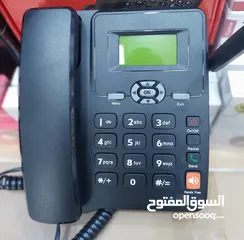  4 الهاتف مكتبي( GSM FWP 6588) المتنقل يعمل بشريحة الهاتف المحمول (ليبيانا او مدار) دبل شفرة