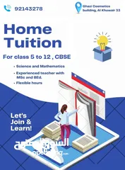  1 Tuition available for CBSE students
