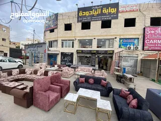  10 طقم كنب بلون شرحات 7 مقاعد عرض بسعر الجملة