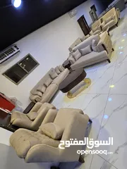  4 طقم كنب New classic استيرادمصري تفصيل9 مقاعدمصنوع من اجود انواع الخشب الزان الصلب  بالكامل