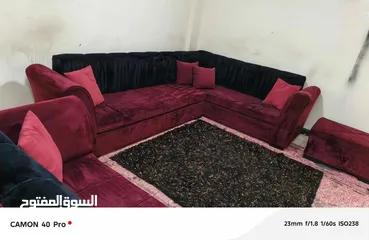  5 اسم المنتج: كورنر عدد المقاعد: 9 سعر المنتج:  90 دينار +بفه هدية   نوع الخشب: