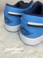  3 للبيع  آير جوردن 1 ( ازرق ) Air Jordan 1 low unc        ( مستعمل )