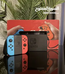  1 Nintendo Switch بحالة ممتازه جدا