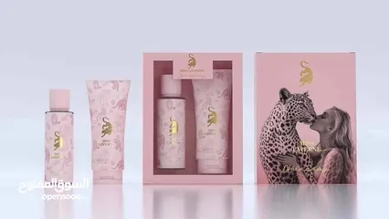  4 جورجينا Miss Lavern بكج ثنائي فخم للعناية بالجسم والعطر Splash معطر 250 مل + Body Lotion مرطب لمسة أ