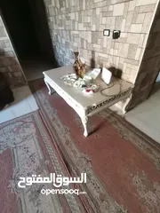  1 طاولة وسط محفرة خشب زان تفصيل كبيرة