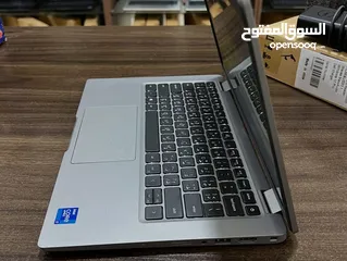  6 لابتوب ديل لاتيتيود جيل 11 معالج core i7 شاشة لمس لون سلفر مميز بصمة للوجه  Ram 16 - SSD 512