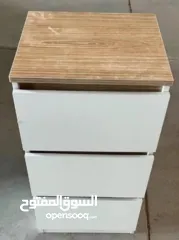  4 كامودينة ابيض بدون قفل مثالية للتخزين وتنظيم الزاوية بكل أناقة  تصميم عصري  سعة تخزين ممتازة