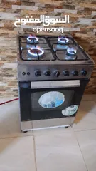  1 فرن غاز اربع عيون مستعمل شغال 100% بحاله جيده