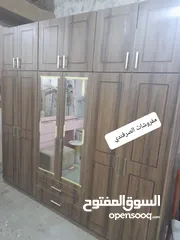  10 خزائن ملابس خشب لامنيت 18م لاتيه او حسب الطلب احجام كبيره درف او سحاب جميع الوان