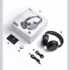  2 Remax RB-660HB Multifunctional Wireless Bluetooth Headset with 3.5mm Audio Cable سماعه ريماكس لاسلكي