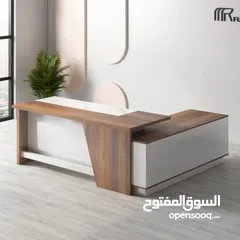  2 مكتب مدير 180سم مع طاولة وسط هدية توصيل مجاني داخل عمان متوفر عدة الوان حسب الطلب