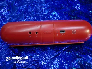  7 BEATSPILL BLUETOOTH SPKR RED WITH STAND TOY