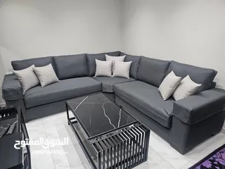  2 طقم كونرا مواصفات خاصه مع طاولة وسط وطاوله تيلفزيون جديد غير مستعمل نهائي