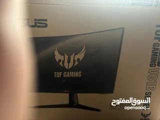 1 شاشة اسوس tuf Gaming VG1B series 27 in  165hr الشاشه ما استعملتها بكرتونتها للبيع بسبب السفر