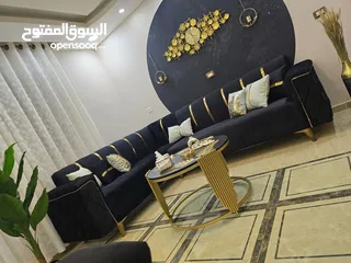  3 طقم كنب خشب سويد
