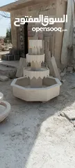  26 نوافير وشلالات وباربيكو وجميع انواع ديكورات الحجر الطبيعي  العنوان الزرقاء الجديده