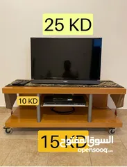  3 PlayStation 3 + TV + TV Table + Receiver & DVD Player + Sofa