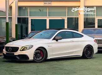  8 MERCEDES BENZ AMG C63s GCC 2019 Service history  perfect condition 5 buttons full option  Full carbo