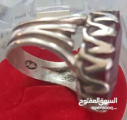  6 خاتم ياقوت ايراني صياغة طهران