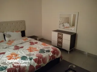  7 للإيجار الشهري شقة مفروشة بالكامل غرفتين وصالة في عجمان منطقة الراشدية