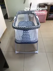 8 تخت بيبي ازرق وزهري جديد