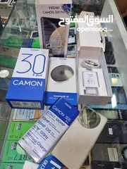  5 مشغل ايام Kamon 30S pro جيجا 256 رام 16 مكفول بالشركة أغراضة والكرتونه الأصلية متوفر توصيل