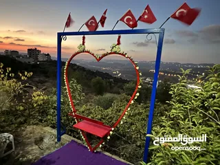  2 شاليه مع كوخ وجكوزي للعرسان او زوجين جين واطفالهم للايجار مع مبيت في نابلس 10 دقايق عن رفيديا