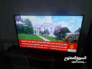  2 للبيع شاشه ماجيك حجم 50 استخدام شهر فل سمارت احدث موديل 4k اوامر صوتيه رسيفر داخلي الشاشه فيها حزب ب