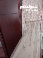  7 فستان سهرة حجاب ، ماركة setrms,مبطن كامل،فخم جميل جدا،  بحالة ممتازة ، سايز 40