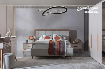  17 غرف نوم خشب لاتيه 18 مل بالكامل ملبس ميلامين