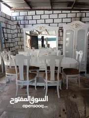  3 غرفه سفره 3 قطع خشب سويد وزان كاااامل وكاله ولانقره فييها 600 دينار فقط