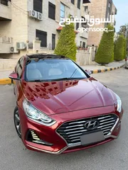  1 هيونداي سوناتا 2018 فل كامل ليميتد فحص كامل كرت ابيض وارد الشركة للبيع بسعر مميز
