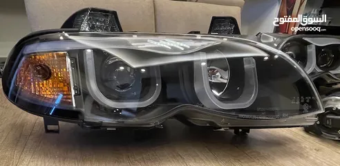  3 ‏  New Lights BMW 2003/04 E46 Sedan طقم اضاءة امامي، خلفي، كشافات، جديد.  BMW E46