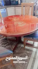  3 طاوله سفره مع اربع كراسي تفصيل ثقيل