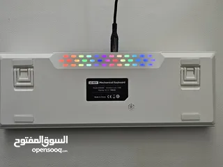  2 كيبورد ميكانيك سويج ازرق RGB