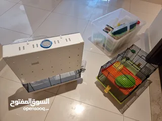  4 Hamster Cages with accessories