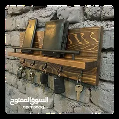  1 علاقات ملابس ،علاقات خشبية ،يدوية