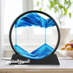  3 ساعة رملية مائية ثلاثية الأبعاد (3D) مصنوعة يدويًا بدقة وإتقان، لتمنحك مناظر طبيعية