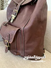  12 حقيبة ظهر جلد بافالو فاخر جديدة- للصبايا والشباب