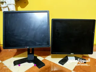  2 3 شاشات للبيع 2 Dell  1 Hp