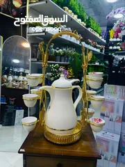  2 طقم دلة +12 فنجان +حمالة