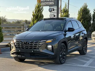  3 هونداي توسان هايبرد  بلاك ايديشن كامل الاضفات لون مميز  سنة الصنع 2022