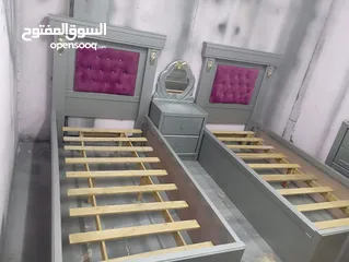  4 غرفه بناتيه  بحال الجديد خشب لاتيه